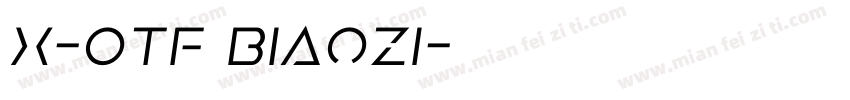 X-OTF Biaozi字体转换